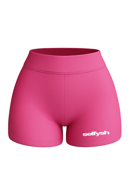 Hot Pink High Rise Shorts